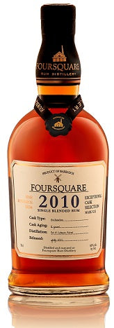 2010 Foursquare Cask Strength, Fine Barbados Rum, Exceptional Cask Selection Mark XXI, Barbados